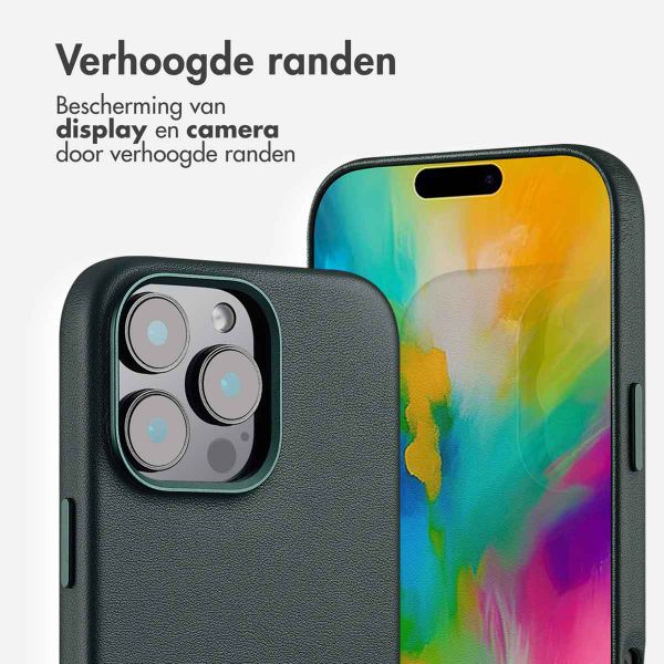 Accezz MagSafe Leather Backcover Apple iPhone 16 Pro Max - Cedar Green