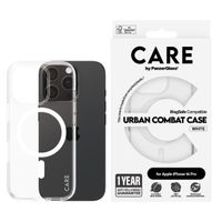 CARE by PanzerGlass Urban Combat Case MagSafe iPhone 16 Pro - Transparant / Wit