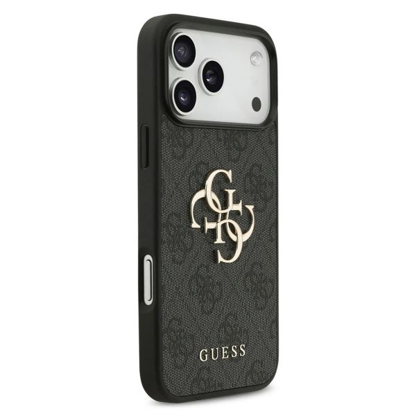 Guess 4G Metal Logo Backcover Apple iPhone 17 Pro Max - Zwart