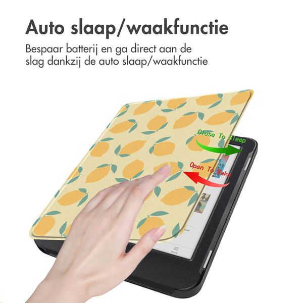 imoshion Design Slim Hard Case Bookcase Kobo Clara Colour / BW - Citrus Dream