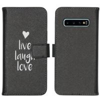 imoshion Design Softcase Bookcase Galaxy S10 - Live Laugh Love