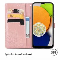 imoshion Mandala Bookcase Samsung Galaxy A03 - Rosé Goud