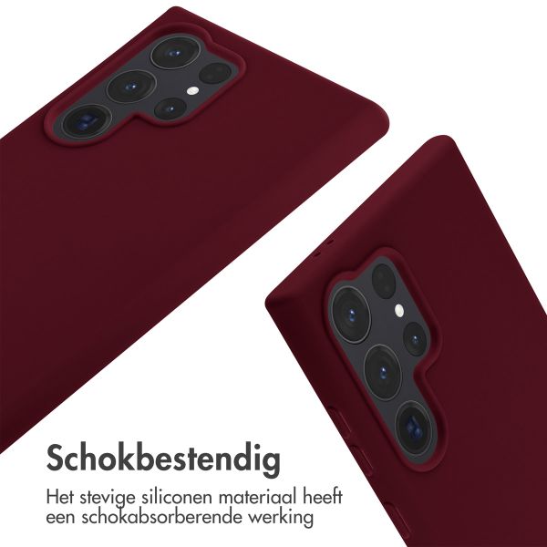 imoshion Siliconen hoesje met koord Samsung Galaxy S24 Ultra - Donkerrood