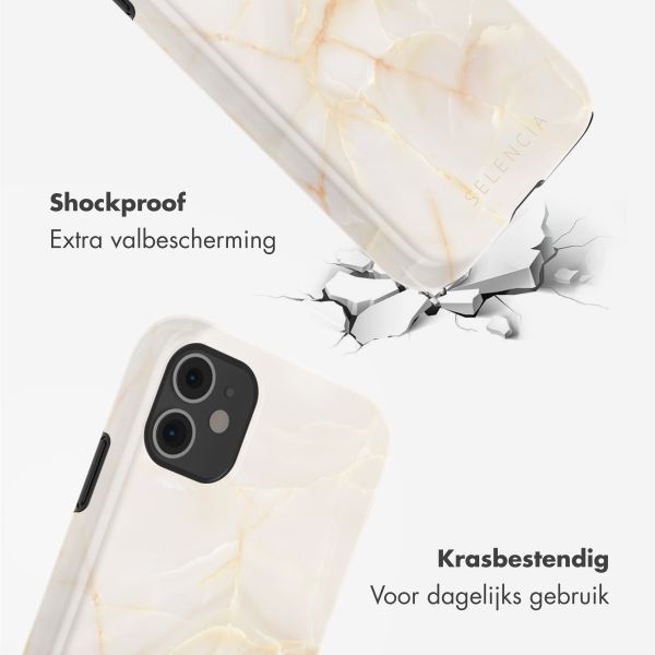 Selencia Vivid Backcover Apple iPhone 11 - Golden Beige Marble