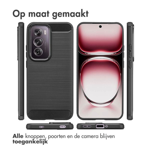 imoshion Brushed Backcover Oppo Reno 12 - Zwart