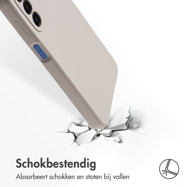 Accezz Liquid Silicone Backcover Samsung Galaxy A17 - Stone