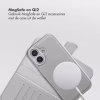 Selencia Olyn Uitneembare Bookcase met MagSafe Apple iPhone 17 - Grijs