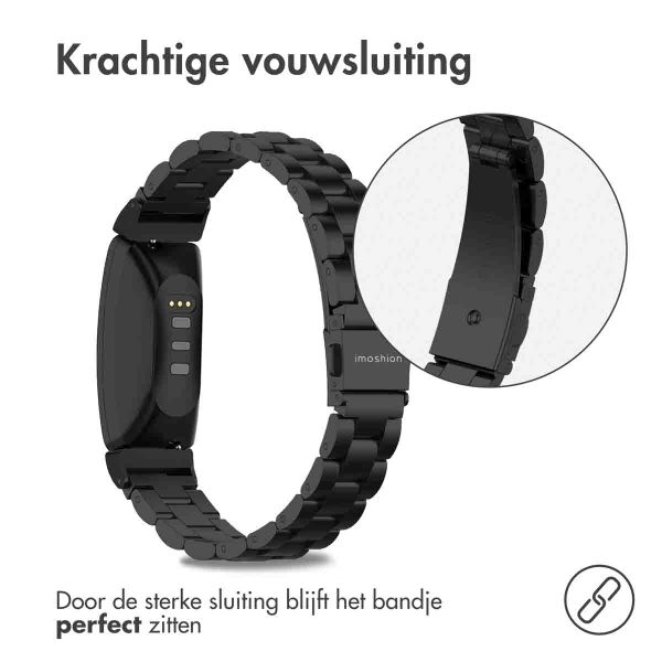 imoshion Stalen bandje Fitbit Inspire 2 / HR / ACE2 / ACE3 - Zwart