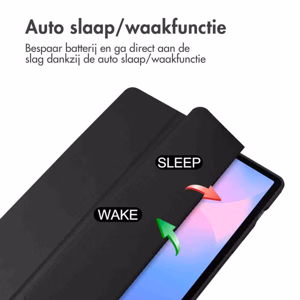 imoshion Trifold Hardcase Bookcase Samsung Galaxy Tab S10 FE Plus - Zwart