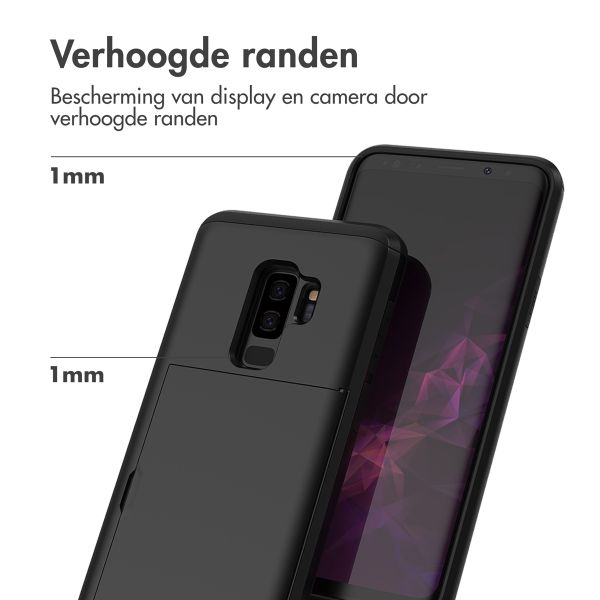 imoshion Backcover met pasjeshouder Samsung Galaxy S9 Plus - Zwart