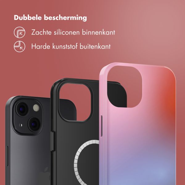 Selencia Vivid Backcover met MagSafe Apple iPhone 13 - Gradient Soft Blush