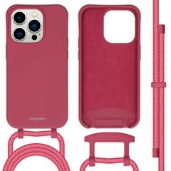 imoshion Color Backcover met afneembaar koord Apple iPhone 14 Pro - Red Raspberry