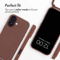 imoshion Silicone Case with Strap Apple iPhone 17 - Brown