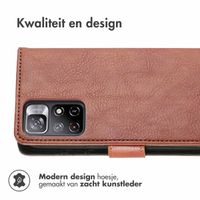 imoshion Luxe Bookcase Xiaomi Redmi Note 11 (4G) / Note 11S (4G) - Bruin