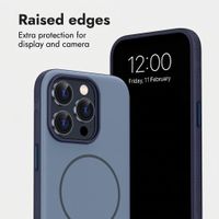 imoshion Colour Back Cover with Thin MagSafe Ring Apple iPhone 15 Pro - Dark Blue