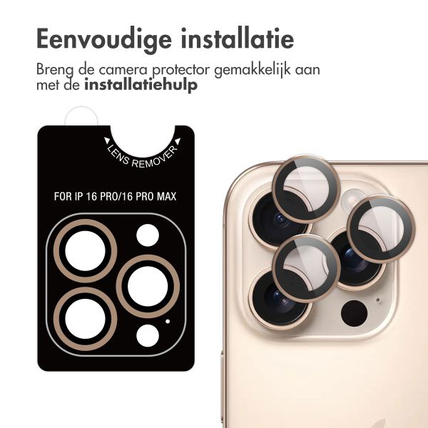 imoshion 2 Pack Camera lens protector Apple iPhone 16 Pro / 16 Pro Max - Desert / Titanium
