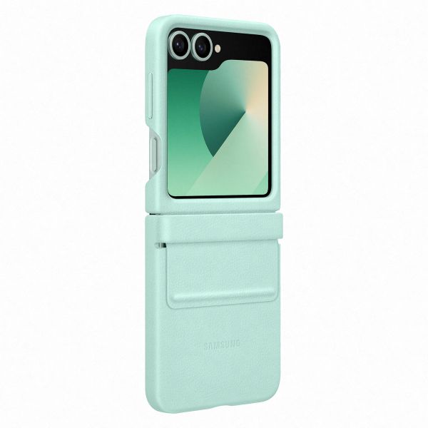 Samsung Originele KindSuit Vegan Leather Case Samsung Galaxy Z Flip 6 / Flip 7 FE - Mint