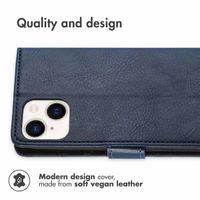 imoshion Luxury Bookcase Apple iPhone 15 Plus - Dark Blue