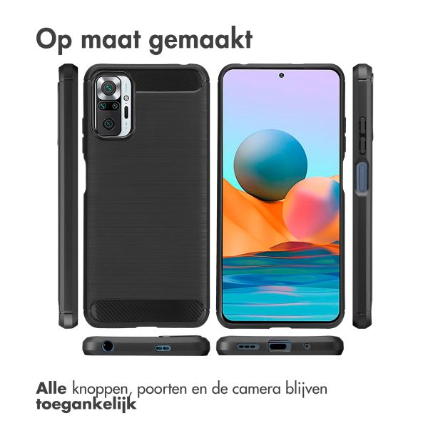 imoshion Brushed Backcover Xiaomi Redmi Note 10 (5G) - Zwart