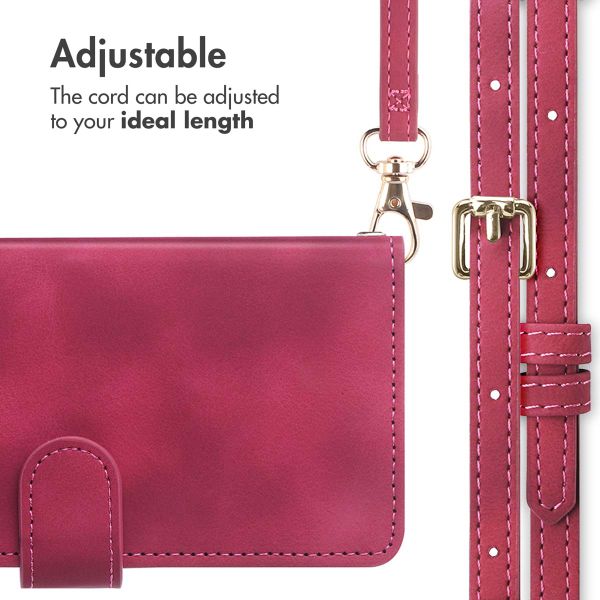 imoshion Bookcase with Strap Apple iPhone 16 - Red