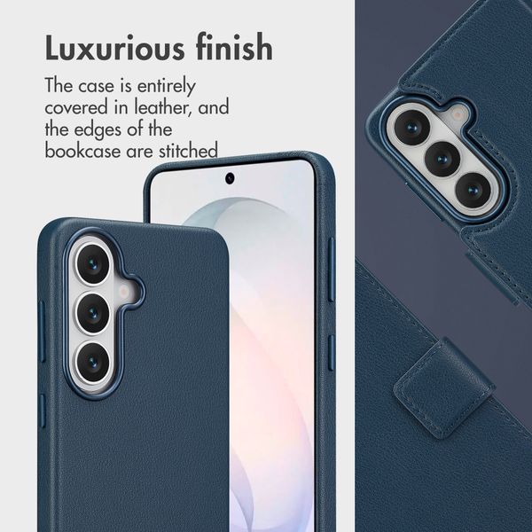 Accezz 2-in-1 Leather Bookcase with MagSafe Samsung Galaxy S26 - Nightfall Blue
