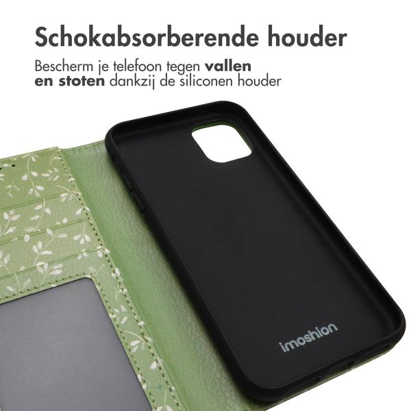 imoshion Design Bookcase Apple iPhone 11 - Green Flowers