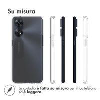 Accezz Clear Backcover Oppo Reno 8 T (4G) - Transparant