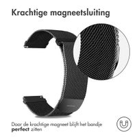 imoshion Milanees magnetisch bandje - Universeel 22 mm aansluiting - Maat S - Zwart