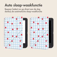 imoshion Design Vouwbare Bookcase Kobo Clara Colour / BW - Cherry Check