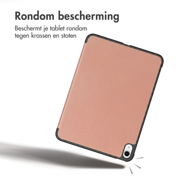 imoshion Trifold Bookcase Apple iPad 11 (2025) 11 inch A16 / iPad 10 (2022) 10.9 inch - Rosé Goud