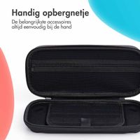 imoshion Nintendo Switch case met ritsvak - Hoes Nintendo Switch (OLED) met handvat - Zwart