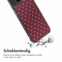 imoshion Design hoesje Apple iPhone 14 - Polka Dot Bordeaux