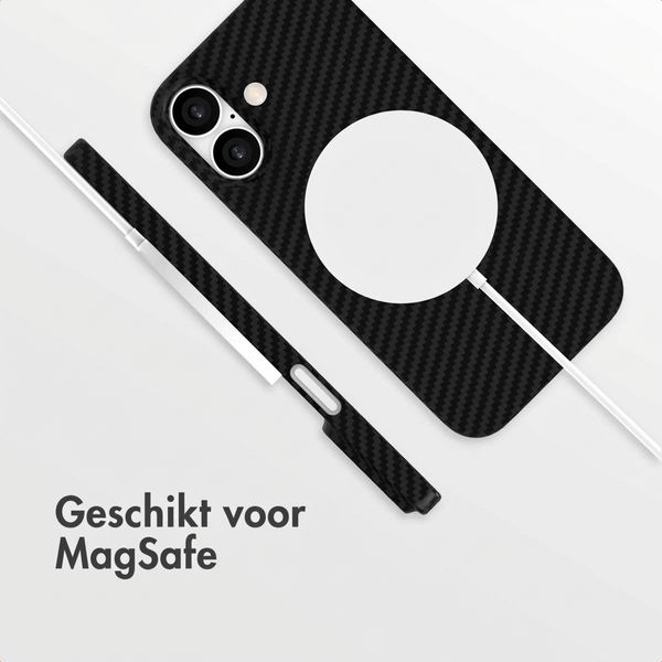 Accezz MagSafe Kevlar® Backcover Apple iPhone 16 - Zwart