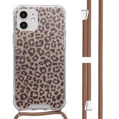 imoshion Design hoesje met koord Apple iPhone 12 (Pro) - Leopard Mood