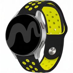 imoshion Siliconen sportbandje  - Universeel 22 mm aansluiting - Black & Neon Yellow