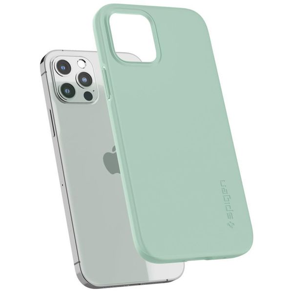 Spigen Thin Fit Air Backcover iPhone 12 (Pro) - Mint