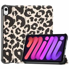 imoshion Design Trifold Bookcase Apple iPad Mini 7 (2024) / iPad Mini 6 (2021) - Leopard