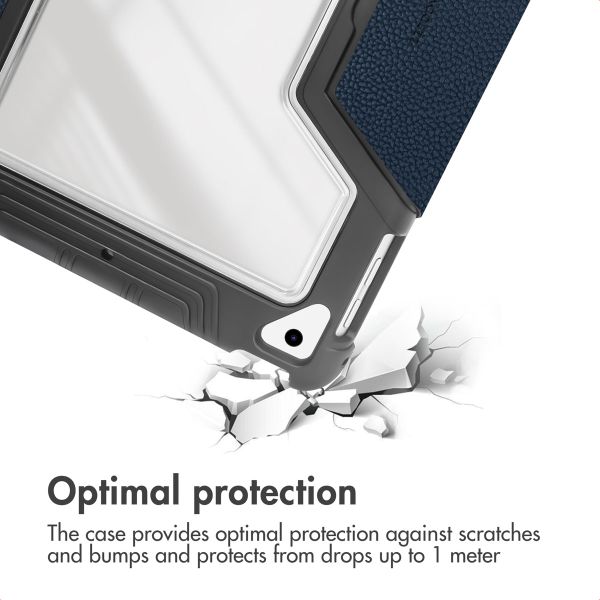 Accezz Rugged Trifold Bookcase Apple iPad 9 (2021) 10.2 inch / iPad 8 (2020) 10.2 inch / iPad 7 (2019) 10.2 inch - Dark Blue