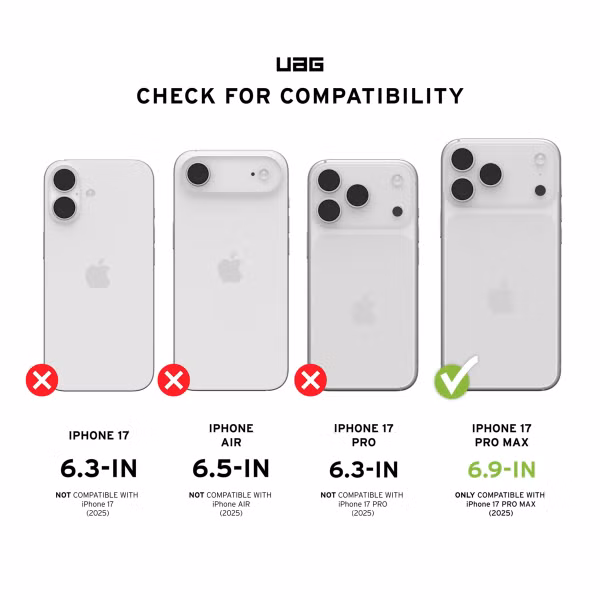 UAG Shield Plus Screenprotector Apple iPhone 17 Pro Max