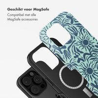 Selencia Vivid Tough Backcover met MagSafe Apple iPhone 16 Pro - Tropical Vibes Light Blue