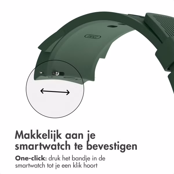 imoshion Siliconen bandje voor de OnePlus Watch 3 / 2 / 2R / Oppo Watch X2 / X - Donkergroen