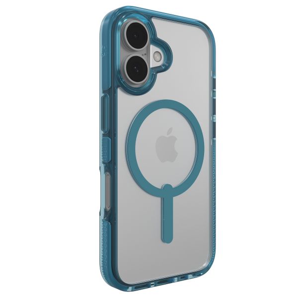 ZAGG Santa Cruz Snap Case met MagSafe Apple iPhone 16 - Clear / Blue