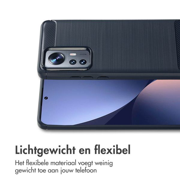 imoshion Brushed Backcover Xiaomi 12 / 12X - Donkerblauw