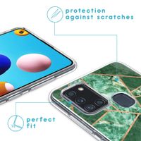 imoshion Design hoesje Samsung Galaxy A21s - Grafisch Koper / Groen