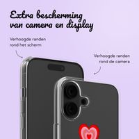 Hoesje met eigen foto en/of tekst Apple iPhone 16 - Hartje