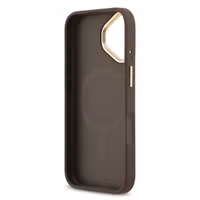 Guess Classic 4G Logo Backcover met MagSafe Apple iPhone 17 - Bruin