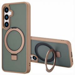 Accezz Ring Stand Backcover met MagSafe Samsung Galaxy S24 Plus - Bruin