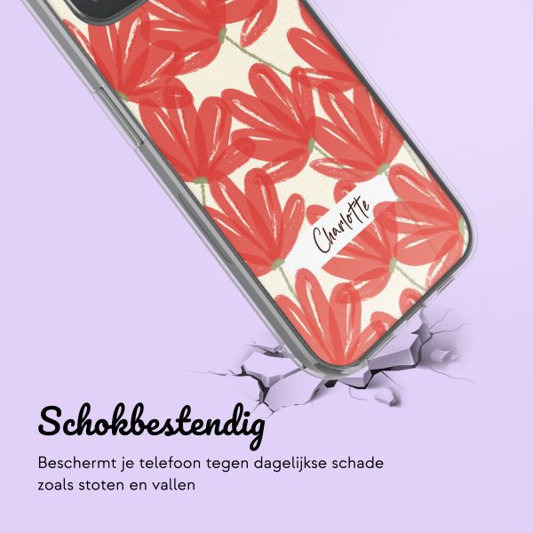 Hoesje met eigen foto en/of tekst Apple iPhone 15 - Bloemen