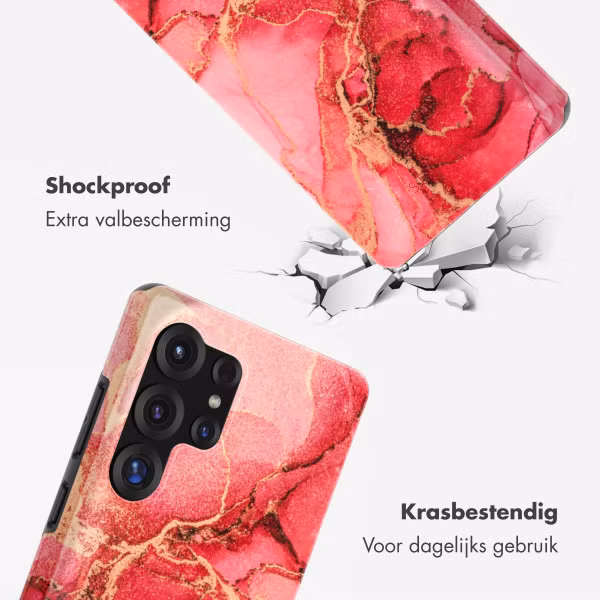 Selencia Vivid Backcover Samsung Galaxy S25 Ultra - Rosy Marble