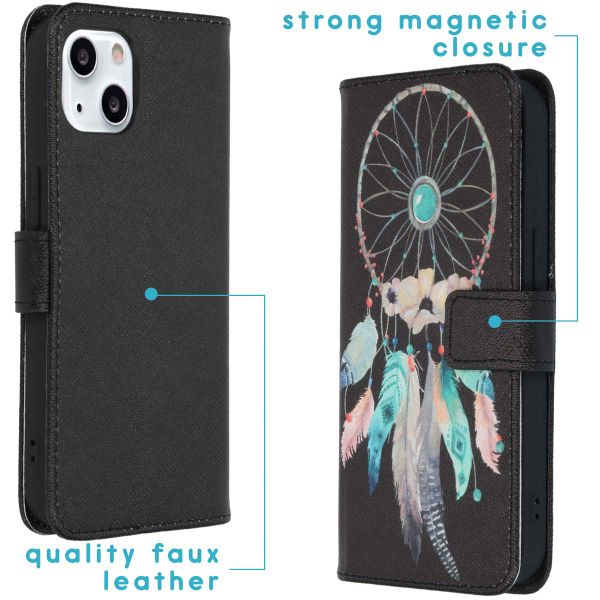 imoshion Design Softcase Bookcase iPhone 13 - Dreamcatcher